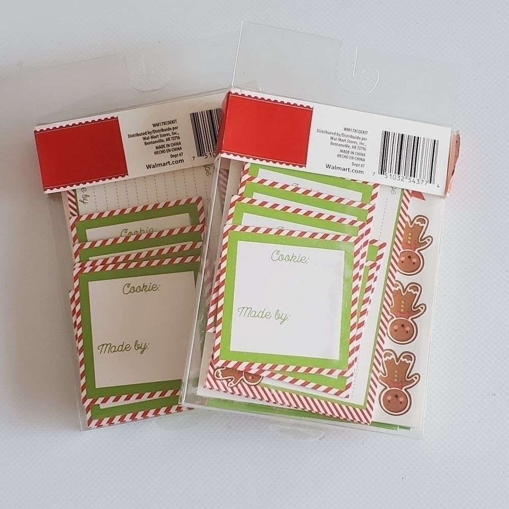 Christmas Cookie Exchange Kit NIP Set of 2 Gingerbread House Invitations - Picture 2 of 2